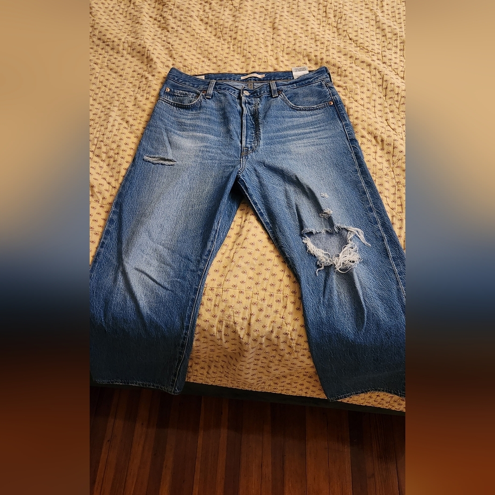 Levi Ribcage Ankle jeans